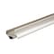 M-D Building Products 36 in. Satin Nickel Aluminum U-Shape Screw-on Under Door Seal 49000 - alternate 1