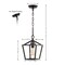 Jonathan Y Pagoda 8" 1-Light Classic Traditional Metal Cage Lantern LED Pendant, Oil Rubbed Bronze JYL7618A - alternate 2