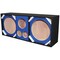 Deejay Led Two 12in Woofers plus Two Tweeters and One Horn BLUE Empty Chuchera Speaker Enclosure D12T2H1BLUE - alternate 1