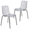 Leisuremod Astor Plastic Dining Chair with Black Steel Base in Clear, 2PK ACBL-20CL2 - alternate 1