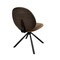 Homeroots Brown and Black Faux Leather And Metal Dining Side Chair 632549 - alternate 2
