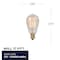 Bulbrite 25 Watt Dimmable Antique ST15 Nostalgic Thread Light Bulbs with Candelabra E12 Base, 4 PK 861370 - alternate 3