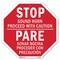 Signmission Stopsound Horn Proceed with Caution, 10 Inch X 10 Inch, Aluminum Metal Signs OC-A-10-25 - alternate 1