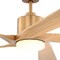 Vaxcel Wedgewood, 60 in, Satin Brass Ceiling Fan, Oak Blades, LED, Remote, DC Motor F0147 - alternate 5