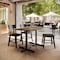 Flash Furniture Commercial 48x30 Natural HPL Tabletop with Black Table Height X Base ST-REC3048-NAT-T2230-GG - alternate 2