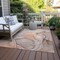Homeroots 9' X 12' Gray and Orange Abstract Washable Non Skid Indoor Outdoor Area Rug 559395 - alternate 4