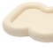Homeroots 7in Light Yellow Resin Handmade Curvy Scalloped Trinket Tray 724186 - alternate 2