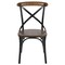Flash Furniture Advantage X-Back Chair with Metal Bracing and Fruitwood Seat X-BACK-METAL-FW - alternate 2