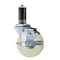 Service Caster 3'' SS Nylon Swivel 1-1/4'' Expanding Stem Caster with Brake SCC-SSEX20S314-NYS-TLB-114 - alternate 1