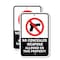 Signmission No Concealed Weapons Allowed On This Property, 18'' X 24'' 2 Signs, Heavy Gauge Aluminum, 2PK A-1824-2PACK-2736 - alternate 1