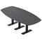 Skutchi Designs Arc Boat Conference Table With Power, 48 in W, 96 in L HAR-ABOT-48X96-T.BK-WA7949-NA - alternate 1