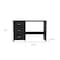 Homeroots 48" Black Computer Desk With Three Drawers 403782 - alternate 2