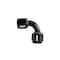 Hps Performance 90 Degree -3 AN Female to Female Swivel Coupling Adapter, Aluminum, Black AN9901-03 - alternate 1