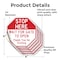 Signmission Stop Here Wait for Gate to Open Tha, 4 inch X 4 inch, Vinyl Decal, 5PK OC-D-5PACK-4-288 - alternate 2