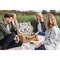 Picnic Time Family Of Brands Newbury Picnic Basket, Navy Blue & Burgundy Plaid Pattern 207-50-404-000-0 - alternate 2