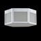 Jonathan Y Minimo 13" Hexagon Metal/Frosted Glass LED Flush Mount, Chrome JYL7451A - alternate 4