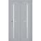 Sartodoors Sliding Closet Bi-fold Doors Grey Solid Core Modern Interior VEREGIO7288BF-GRE-64 x 84 (2* 32x84) - alternate 1