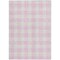 Homeroots 9' X 12' Pink And Gray Plaid Washable Indoor Outdoor Area Rug 595425 - alternate 3