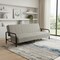 Homeroots 79" Gray Fabric Convertible Futon Steel Sleeper Reclining Sofa 719577 - alternate 3