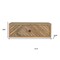Homeroots 18" Natural Solid Wood Carved Geometric One Drawer Floating Nightstand 653838 - alternate 5