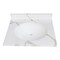 Kingston Brass 25-Inch Solid Surface Vanity Top, 8" Faucet Drillings KVPB2522L38 - alternate 1