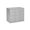 Diversified Spaces Metal Locker Base, Gray Frame LB-6 - alternate 1