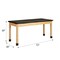 Diversified Spaces Plain Apron Table, Oak, Wood Frame, 72 in W, Black P7152BK30N - alternate 2