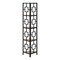 Homeroots 62" Dark Taupe Metal Corner Bookcase 376526 - alternate 2