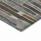 Homeroots 5' X 8' Pewter And Brown Striped Washable Indoor Outdoor Area Rug 608965 - alternate 2