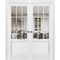 Sartodoors Sliding French Double Pocket Doors, Felicia 3599 White Silk with Clear Glass, Kit Trims Rail Hardw FELICIA3599DP-WS-36 - alternate 1