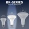 Luxrite BR30 LED Light Bulb, 10W (85 Watt Equivalent), 5CCT 2700K 3000K 3500K 4000K 5000K, 6PK LR31628 - alternate 2