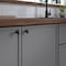 Richelieu 1 5/32-inch (29 mm) x 15/32-inch (12 mm) Matte Black Transitional Cabinet Knob BP525429900 - alternate 2