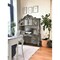 Homeroots 76" Platinum Solid Wood Peninsula Wall Mounted Computer Desk With Four Cabinets Five Drawers 348665 - alternate 2