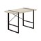 Homeroots 49" Taupe and Black Computer Desk 489870 - alternate 2