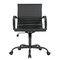 Leisuremod Harris Faux Leather Office Chair - Mid-Back Ergonomic Swivel Desk Chair, Iron Base HOBL19BLL - alternate 2