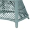 Bali & Pari Casilda Bohemian Light Blue Braided Rattan Arm Chair 250-13869-ZORO - alternate 5