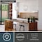 Vaxcel Isabel 4L Satin Nickel Coastal Glam Pendant Chandelier Light with Capiz Shells and Crystal P0364 - alternate 2