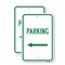 Signmission Parking With Left Arrow, 12'' X 18'' 2 Signs, Heavy Gauge Aluminum, 2PK A-1218-2PACK-24900 - alternate 1