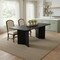 Homeroots 79" Black Solid Wood Sled Base Dining Table 712195 - alternate 2