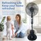 Edendirect 16 in. Pedestal Fan, 3 Speeds, 70 Deg Oscillating, 4L Independent Humidifier, Anti-Dry Burn and Wheels ZRYH-F64 - alternate 3