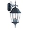 Homeroots Matte Black Hanging Ornamental Lantern Wall Light 398376 - alternate 1