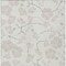 Homeroots 9' X 12' Ivory And Gray Floral Washable Indoor Outdoor Area Rug 599896 - alternate 2
