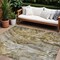 Homeroots 9' X 12' Brown Taupe And Gold Abstract Washable Indoor Outdoor Area Rug 577936 - alternate 1