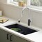 Blanco Precis SILGRANIT 30in Single Bowl Undermount Kitchen Sink - Coal Black 442931 - alternate 2