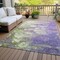 Homeroots 10' X 14' Purple Lilac And Artichoke Green Abstract Washable Indoor Outdoor Area Rug 582181 - alternate 3