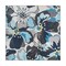 World Rug Gallery Modern Bright Flowers Non-Slip Area Rug 6 ft 6 in x 6 ft 6 in Square Gray 505GRAY6SQ - alternate 3