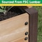 Miracle-Gro 2 x 4 x 2.3 ft Wrangler Brown/Cedar Wood Raised Garden Planter With Shelf MGWRPS2428 - alternate 3