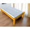 Homeroots Yellow Solid Wood Twin Bed Frame 546605 - alternate 1