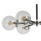 Jonathan Y Caleb Adjustable 6-Light 28" Brass Cluster Pendant, Chrome/Black JYL9059A - alternate 3
