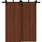 Sartodoors Sliding Closet Barn Bypass Doors 56 x 96 inches, BASIC 3001 Walnut Franko, Modern 6.6ft Rails Hard BASIC3001BBB-GOFR-5696 - alternate 1